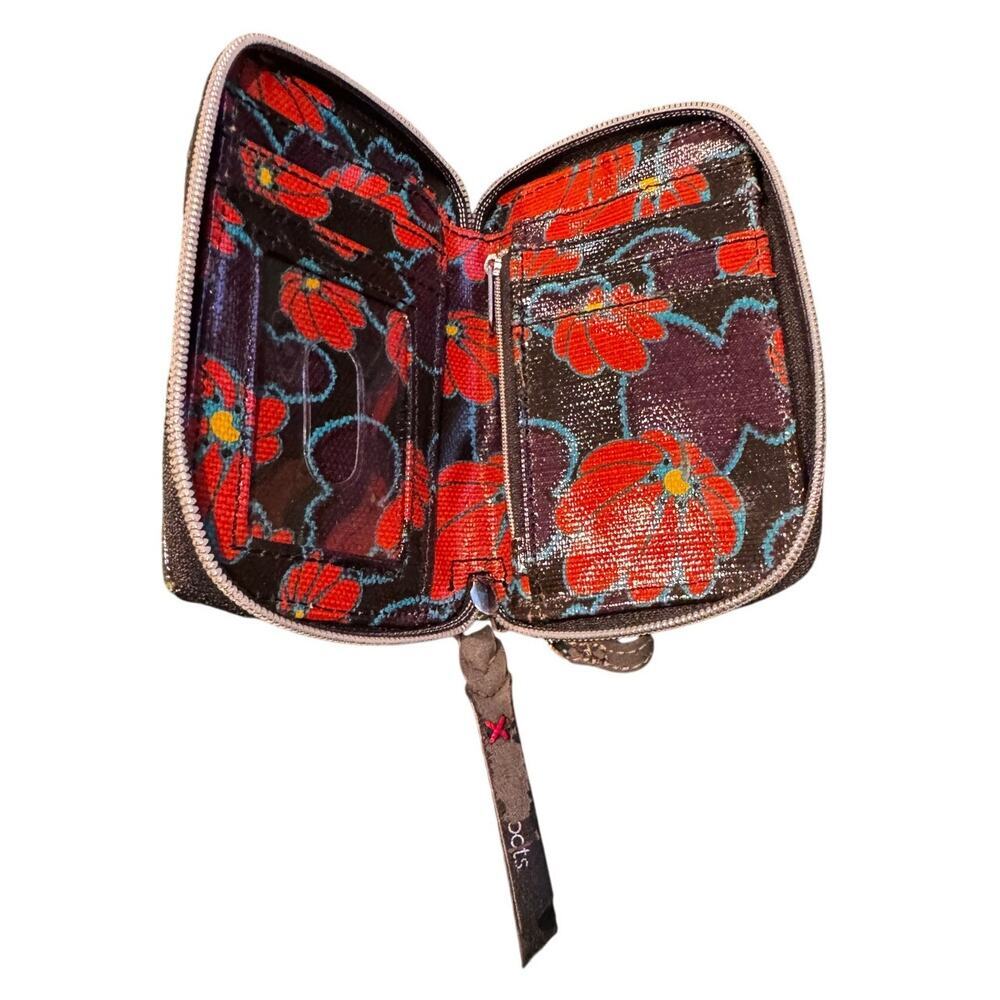 Sakroots Printed Wristlet Wallet Multicolor Graphic Floral “Peace” Design - Picture 3 of 4